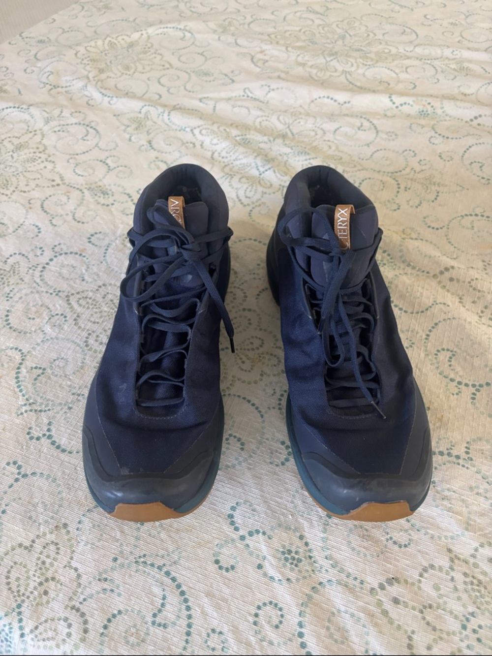 Arc'teryx Men's Navy Lace-Up Sneakers with Gum Outsole